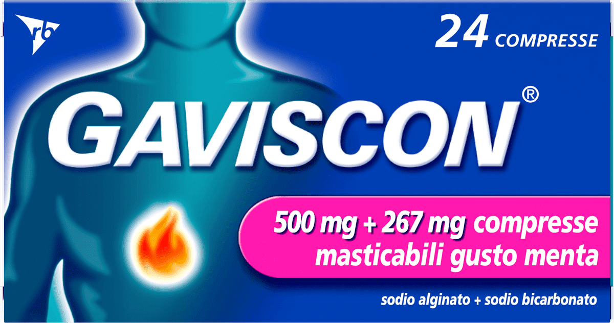 24 Compresse Masticabili aroma menta (500 mg + 267 mg)