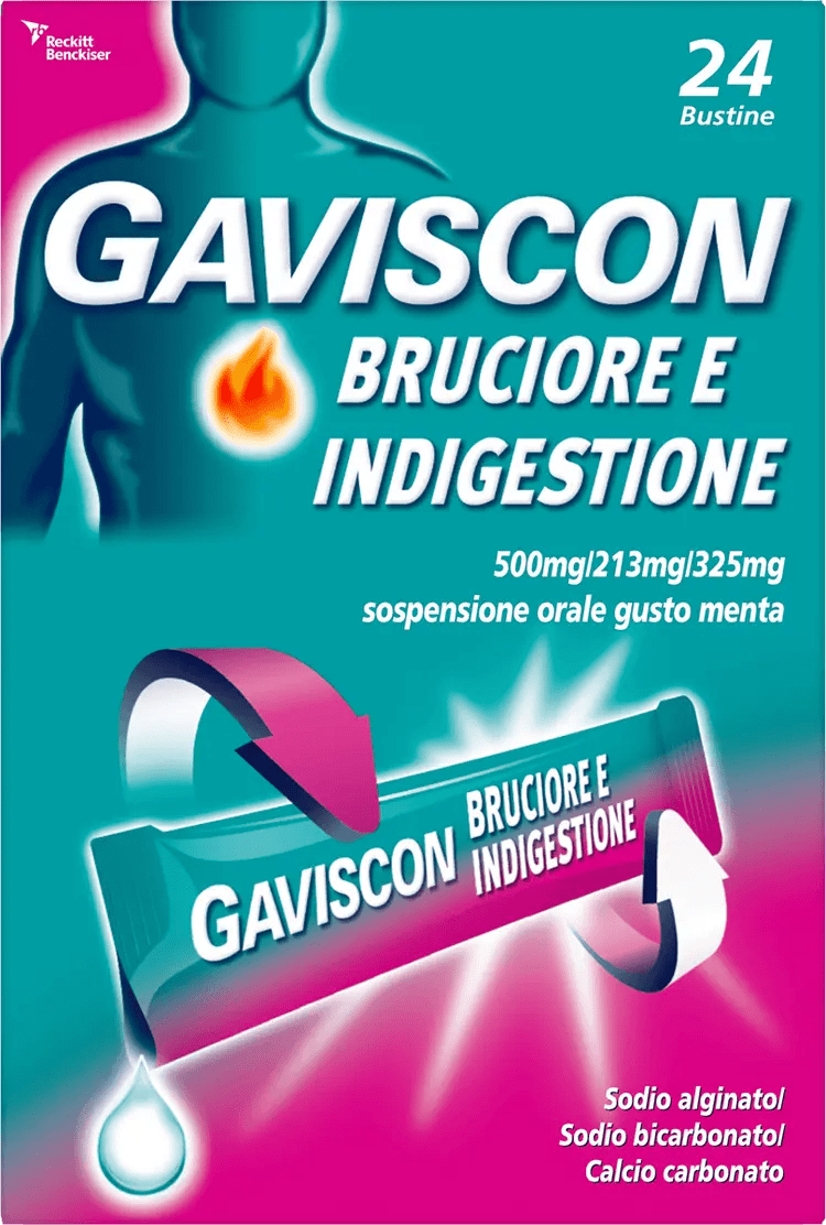 Gaviscon Bruciore e Indigestione (500 mg + 267 mg)